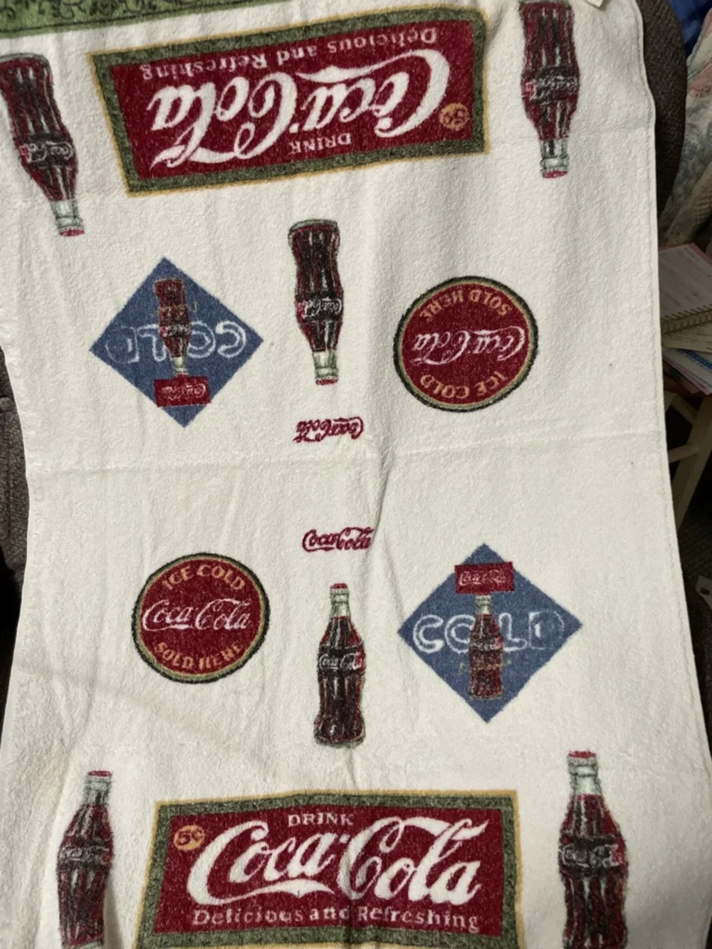 Coca-Cola beach towel